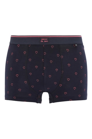 Boxer en coton biologique - Bleu foncé