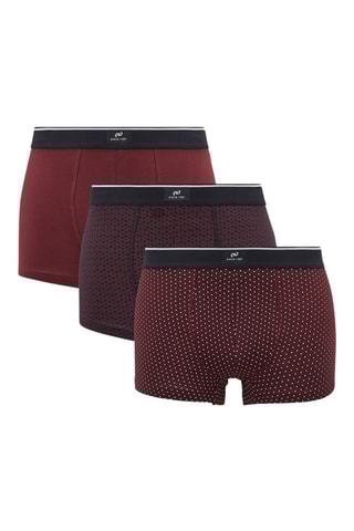 3 boxers - Rouge