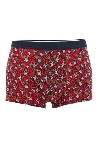 3 boxers en coton biologique - Rouge