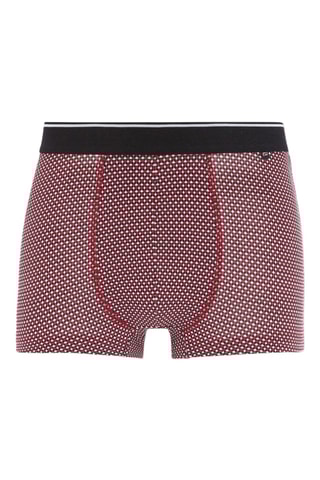 3 boxers en coton biologique - Rouge
