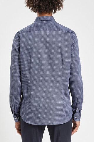 Chemise slim - Bleu cobalt