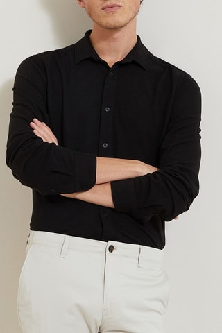 Chemise regular - Noir