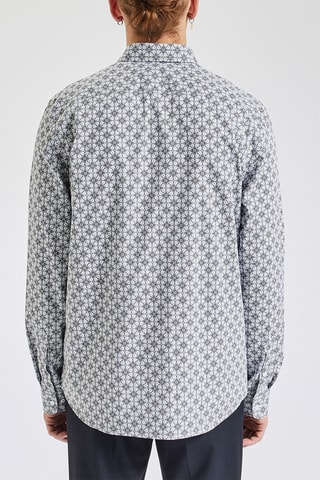 Chemise regular - Noir et gris