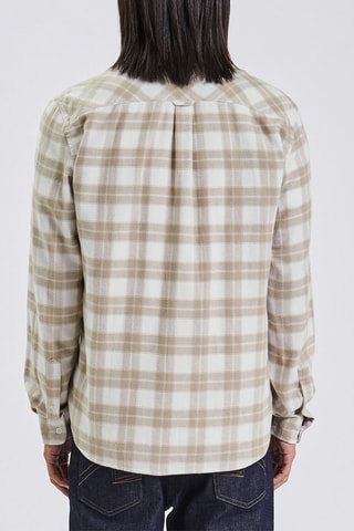 Chemise regular - Blanc et beige