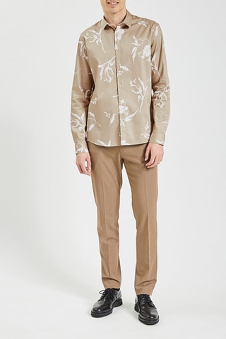 Chemise slim - Beige