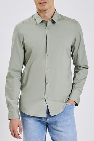 Chemise slim - Vert clair
