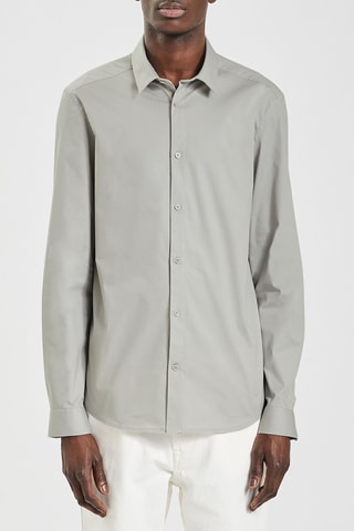 Chemise slim - Gris clair