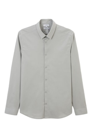 Chemise slim - Gris clair