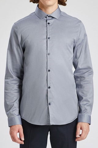 Chemise slim - Bleu marine