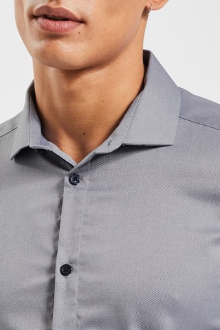 Chemise slim - Bleu marine