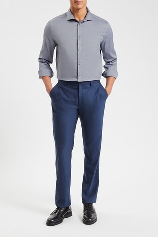 Chemise slim - Bleu marine