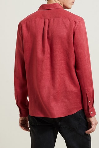Chemise regular en lin - Rose