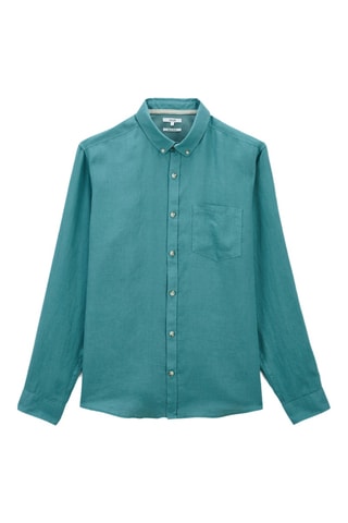 Chemise regular en lin - Vert clair