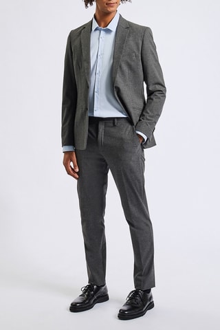 Chemise slim en coton biologique - Bleu clair