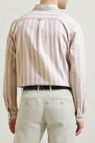Chemise slim en coton biologique - Ecru