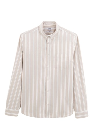 Chemise slim en coton biologique - Ecru