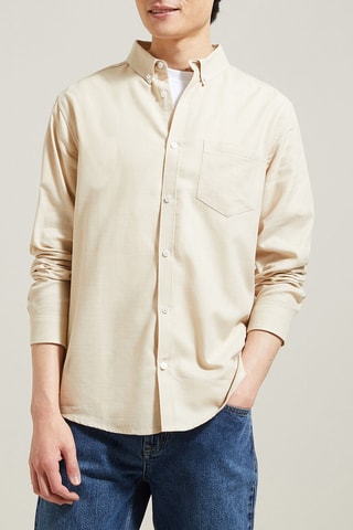 Chemise regular - Beige