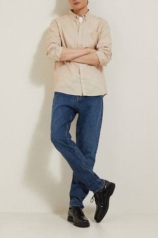Chemise regular - Beige