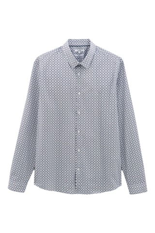 Chemise regular en coton biologique - Blanc