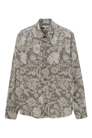 Chemise slim en coton biologique - Ecru