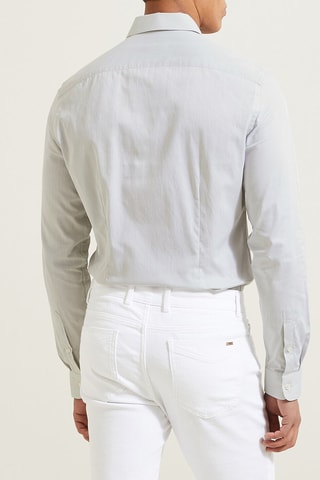 Chemise slim - Gris clair