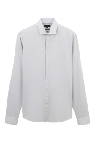 Chemise slim - Gris clair