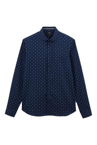 Chemise slim - Bleu marine