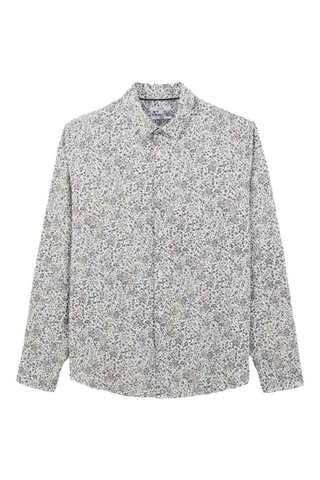 Chemise regular en coton biologique - Ecru