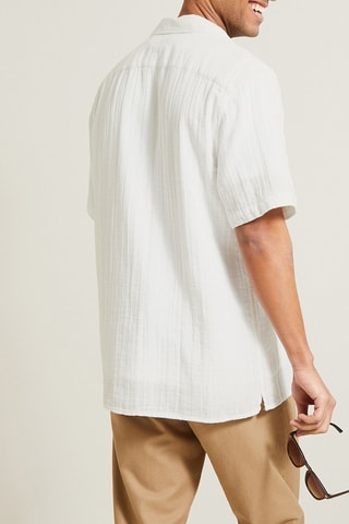 Chemisette hawaienne regular - Blanc