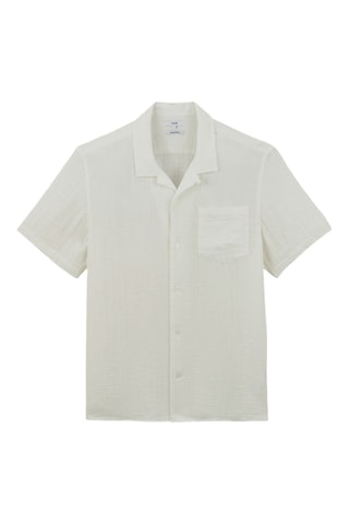 Chemisette hawaienne regular - Blanc