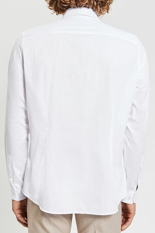 Chemise slim en coton biologique - Blanc