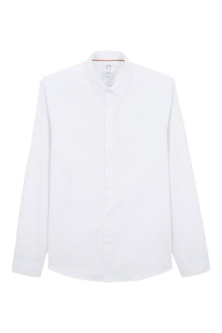 Chemise slim repassage facile - Blanc