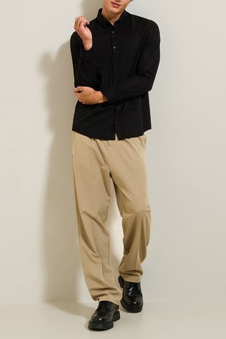 Chemise regular - Noir