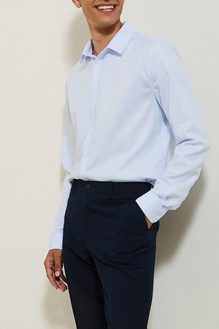 Chemise slim - Ciel