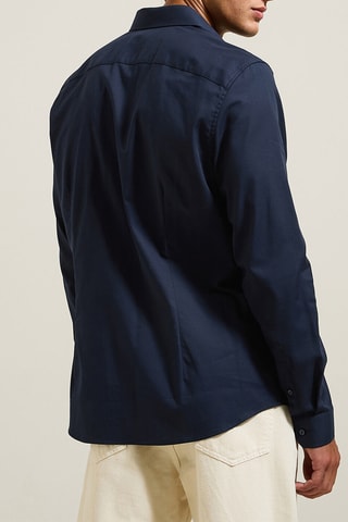Chemise slim - Bleu marine