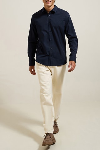 Chemise slim - Bleu marine