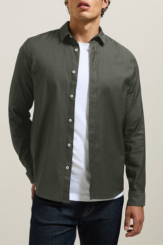 Chemise regular - Kaki