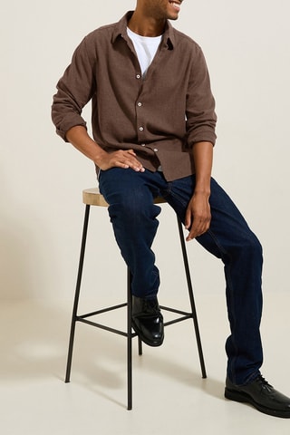 Chemise regular - Camel