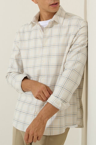 Chemise regular - Ecru