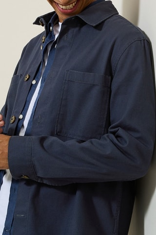 Surchemise regular - Bleu marine