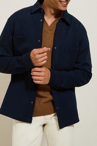 Surchemise regular - Bleu marine