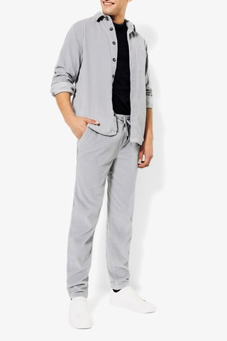 Surchemise regular velours - Bleu