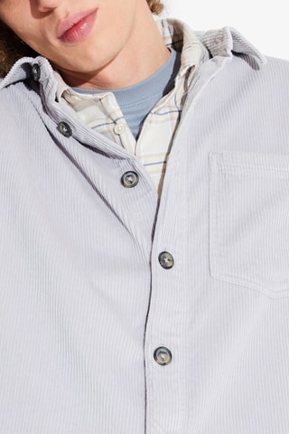 Surchemise regular velours - Bleu