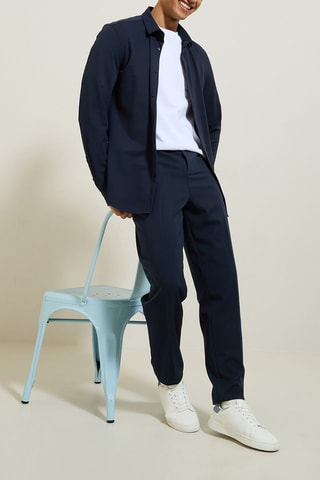 Chemise slim - Bleu marine