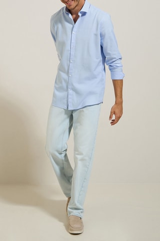 Chemise slim - Ciel