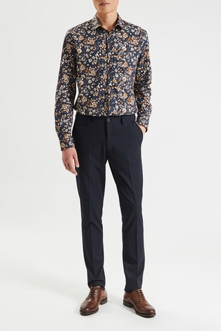Chemise slim - Bleu foncé 
