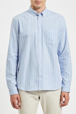 Chemise slim en coton biologique - Ciel