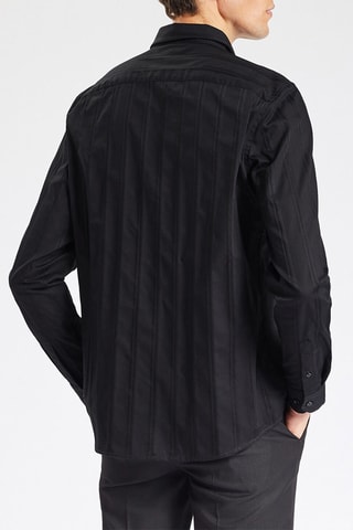 Chemise slim en coton biologique - Gris foncé