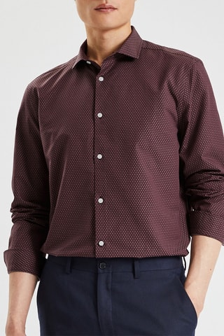 Chemise slim - Marron