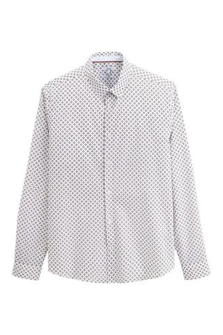 Chemise slim en coton biologique - Blanc